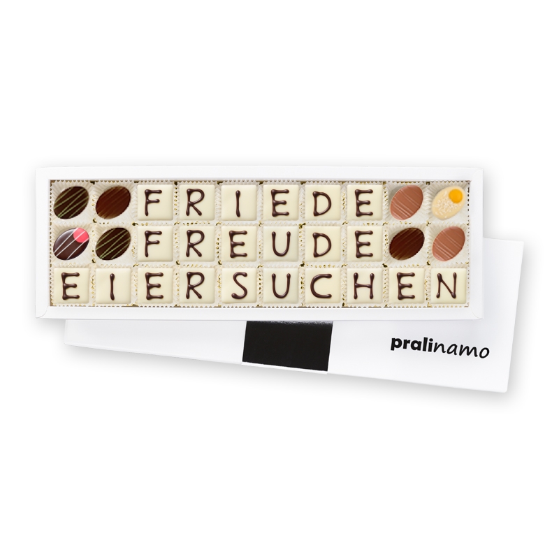 Friede - Freude - Eiersuchen - Pralinen für Ostern Friede - Freude - Eiersuchen - Pralinen für Ostern