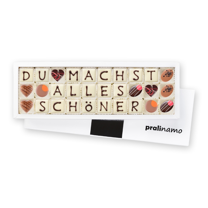 Liebe Worte zum Muttertag - Pralinen als Muttertagsgeschenk