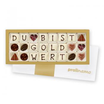 Du bist gold wert - Gold Edition 24er Pralinen-Box