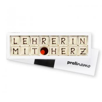 Lehrergeschenk mit Herz - Pralinen Lehrergeschenk mit Herz - Pralinen