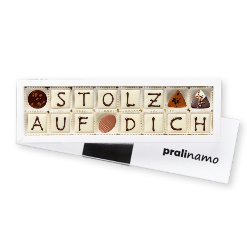Stolz auf dich - Wertschätzung - Pralinen Stolz auf dich - Wertschätzung - Pralinen
