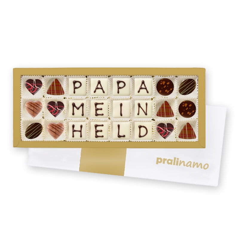 Papa mein Held - Pralinen zum Vatertag Papa mein Held - Pralinen zum Vatertag