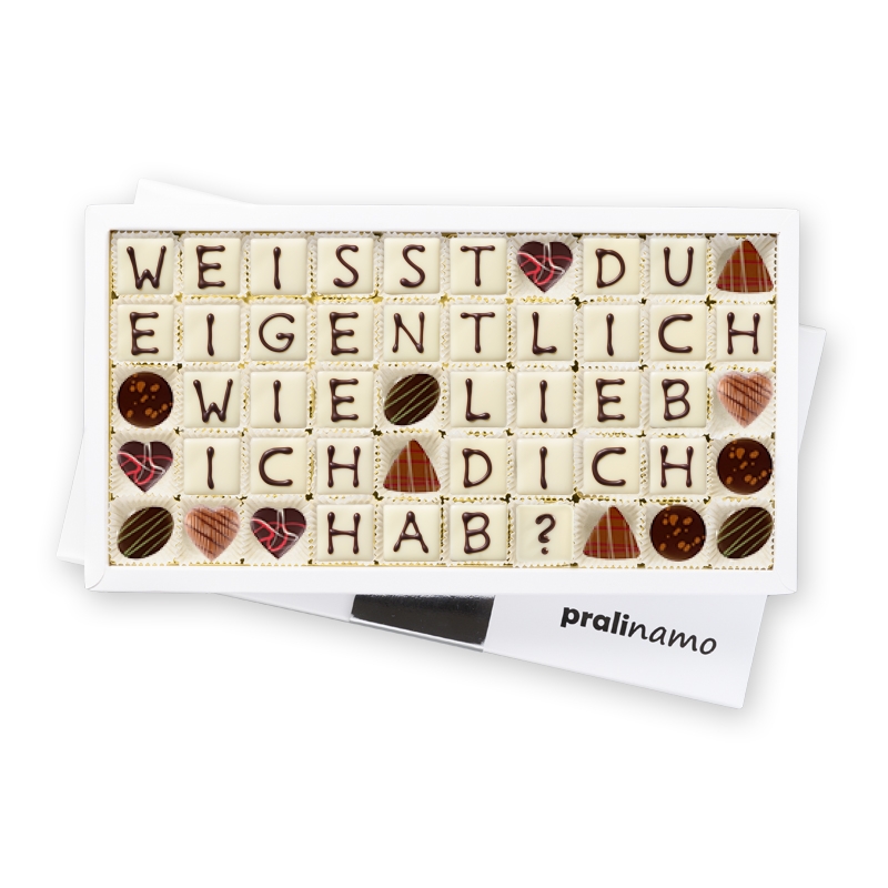Weisst du eigentlich wie lieb ich dich hab - Pralinen Weisst du eigentlich wie lieb ich dich hab - Pralinen