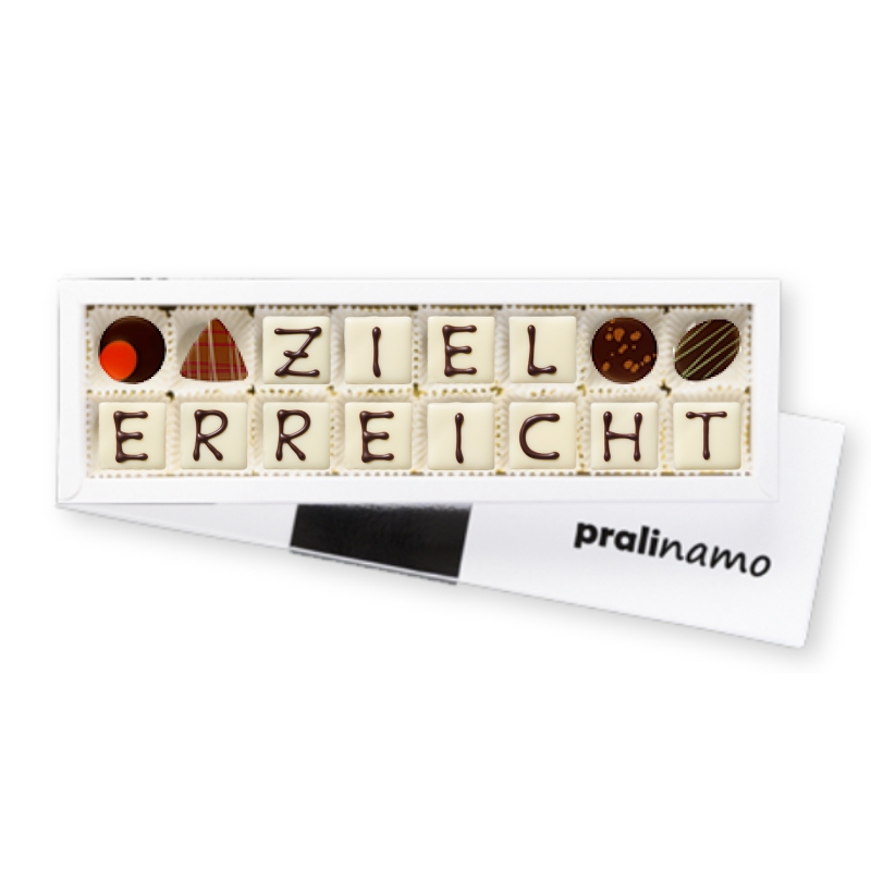 Ziel erreicht - Abschlusspralinen Ziel erreicht - Abschlusspralinen